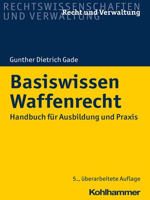 cover image of Basiswissen Waffenrecht
